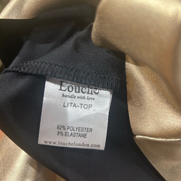 Beyond Vintage Navy Blue/Gold Embroidery Blazer & Free Gold Cami Size Large - Picture 10 of 10